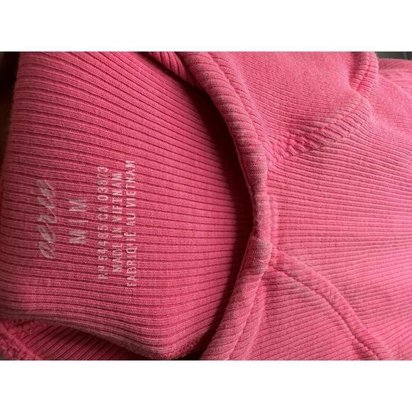 Aerie Ribbed Corset Bodycon Mini Dress in Hot Pink - Picture 4 of 6